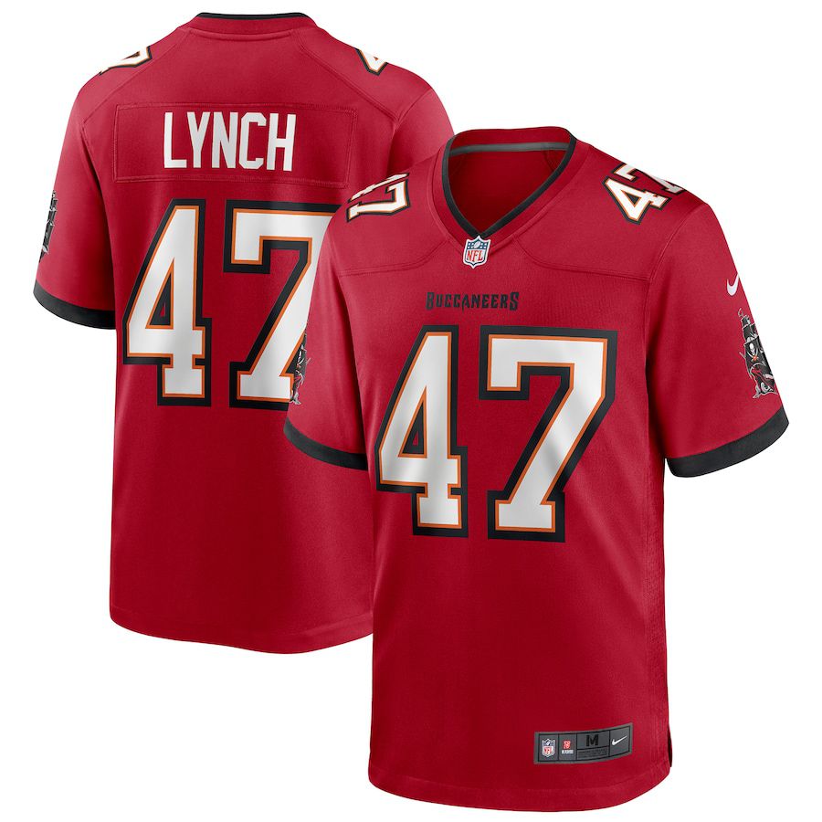 Men Tampa Bay Buccaneers #47 John Lynch Nike Red Game Retired Player NFL Jersey->tampa bay buccaneers->NFL Jersey